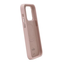 Puro Silicon Cover 'ICON MAG PRO' with magnets inside, metal buttons and camera ring for iPhone 15, rose color