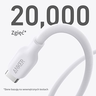 Kabel Anker 541 Eco-friendly USB-C do Lighting 0.9m biały